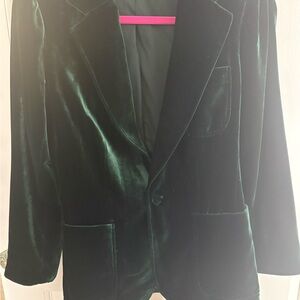 Ralph Lauren Dark Green Velvet Blazer